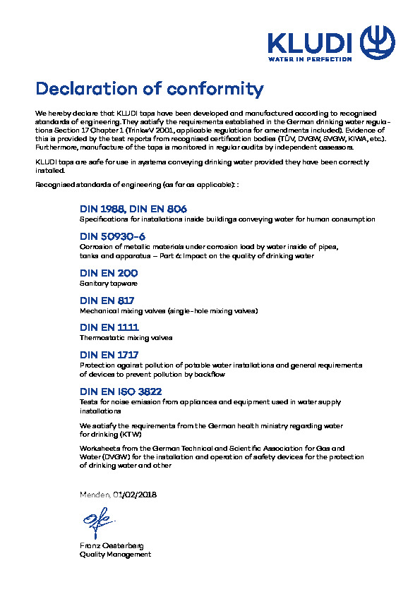 Konformitätserklärung 2018 EN