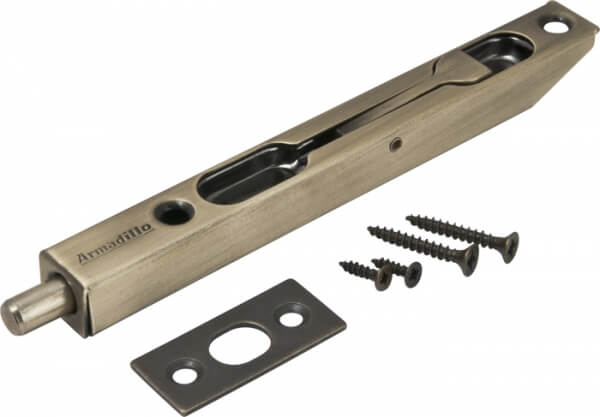 Дверной ограничитель напольный торцевой Armadillo RIGEL17-140 (FB 5-1/2) AB-7 бронза