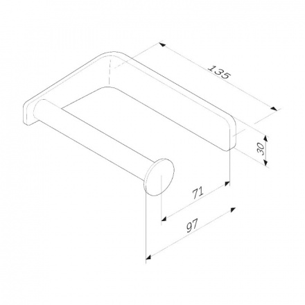 Держатель для туалетной бумаги AM.PM Inspire 2.0 A50A34122