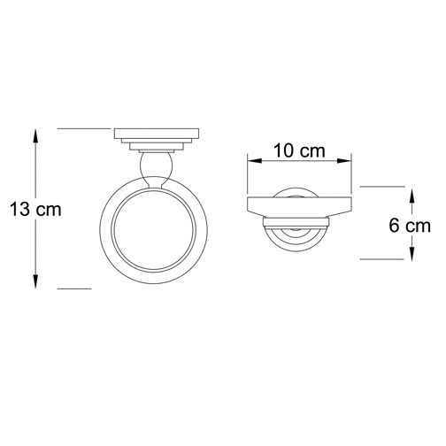 Мыльница с держателем WasserKraft Isar К-7329