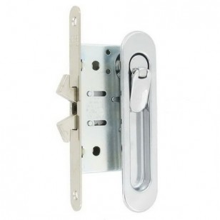 Ручка для раздвижной двери с замком AGB KIT С В02923.50.06 хром полированный