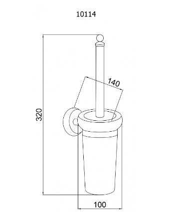 Ершик настенный Boheme PALAZZO 10114