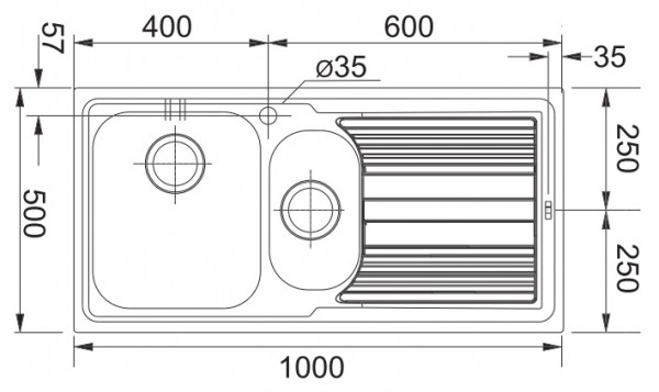Кухонная мойка Franke Logica LLL 651