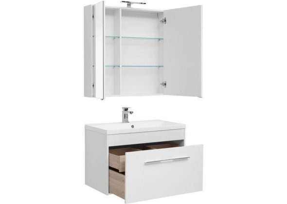 Мебель для ванной Aquanet "Августа 90" белый