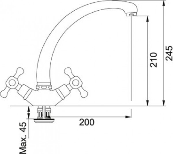 Смеситель для кухни Franke Ambra
