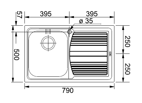 Кухонная мойка Franke Logica Line LLX 611