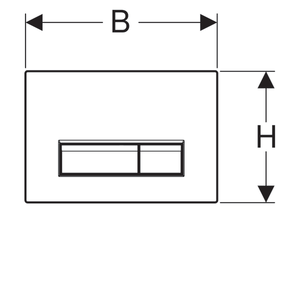 Кнопка смыва Geberit Sigma 40
