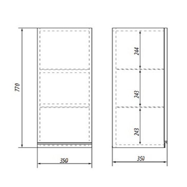Полупенал верхний Dreja "Grace 35" R