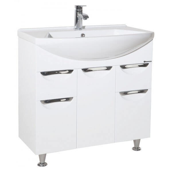 Тумба с раковиной Bellezza "Альфа 90" белая