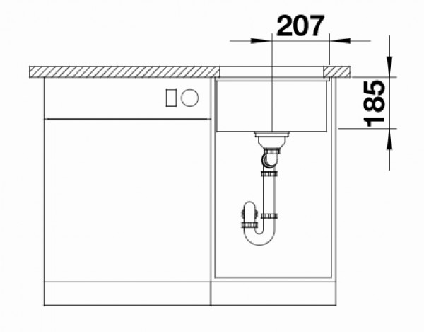 Кухонная мойка Blanco Subline 375-U Ceramic