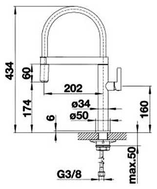 Смеситель для кухни Blanco Culina-S Mini