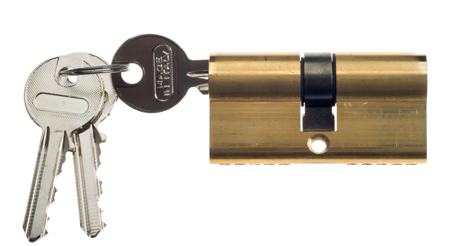 Цилиндровый механизм Venezia 25/10/25 полированная латунь ключ-ключ