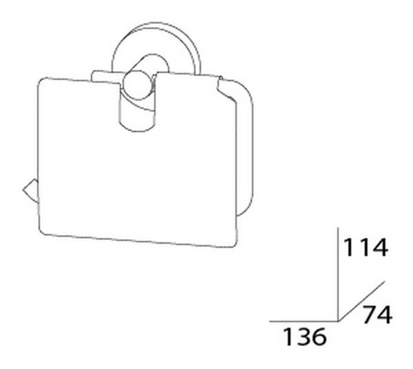 Держатель туалетной бумаги с крышкой Artwelle Harmonie HAR 048