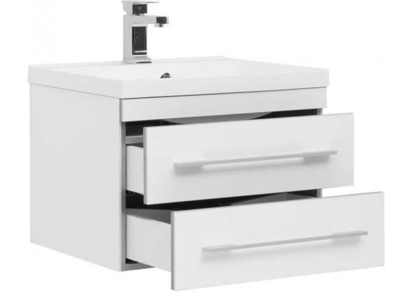 Тумба с раковиной Aquanet "Верона 58" белая