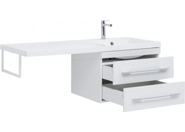 Тумба с раковиной Aquanet "Нота 120" R белая