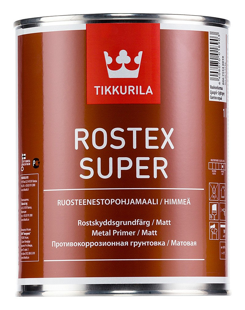 Грунтовка Tikkurila Rostex Super противокоррозионная