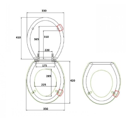Крышка-сиденье Boheme Vogue 906-W-CH белый