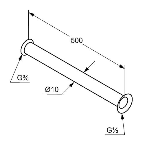 Соединительная медная трубка Kludi 1620305-00