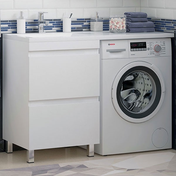 Тумба с раковиной напольная COROZO "Альтаир 120" белый