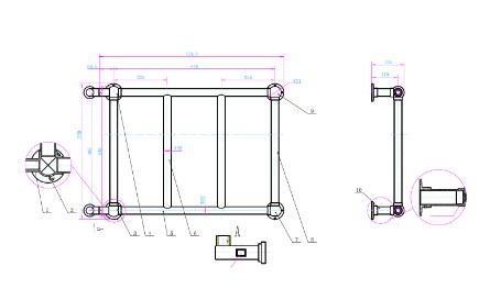 Полотенцесушитель электрический Boheme Palazzo 750x500 mm золото