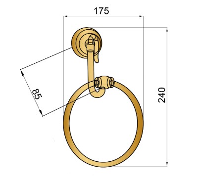 Настенный держатель для губки Boheme MEDICI 10605