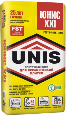 Клей Unis XXI для плитки