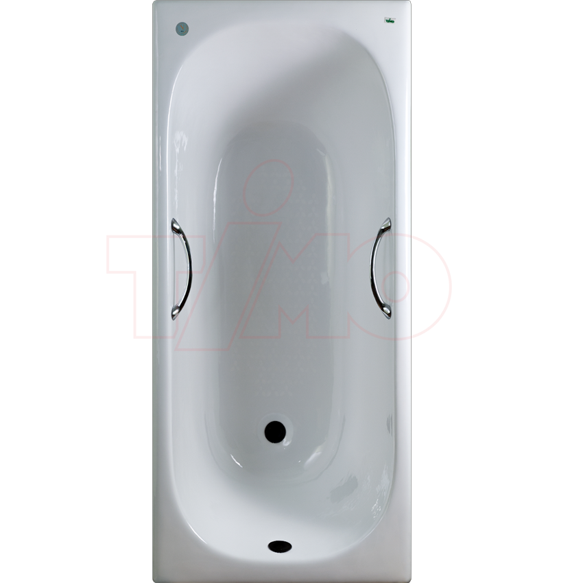 Чугунная ванна TIMO STANDARD 3V - 150x70x46 с ручками