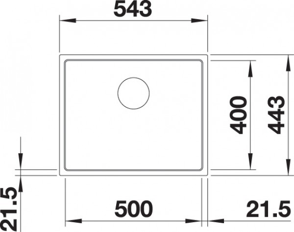 Кухонная мойка Blanco Subline 500-IF SteelFrame