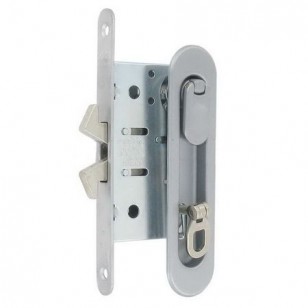 Ручка для раздвижной двери с замком AGB KIT D B02925.50.06 хром