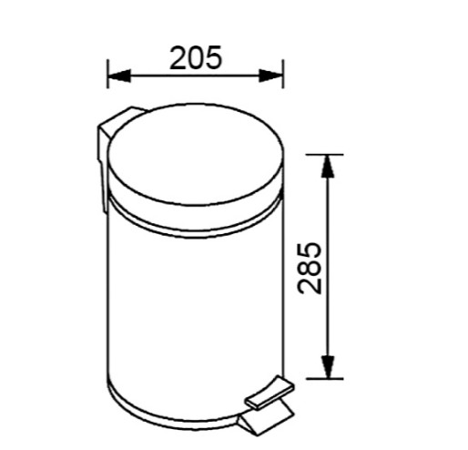 Корзина для мусора Aquanet 8072 5 л