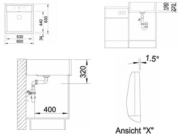 Кухонная мойка Blanco Panor 60