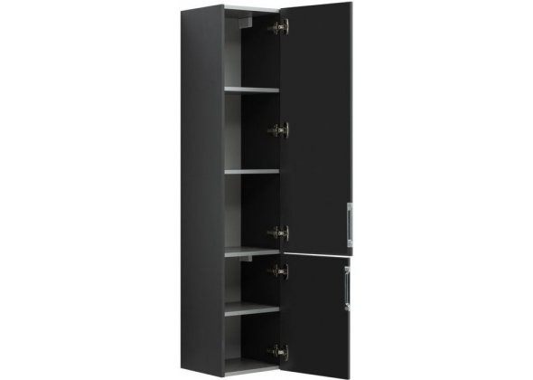 Шкаф-пенал Aquanet "Алвита 35" серый антрацит