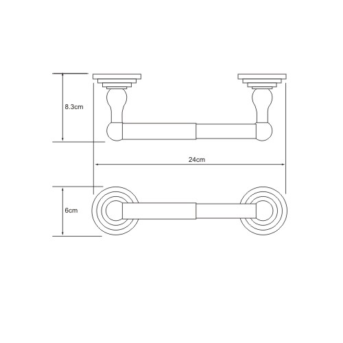 Держатель туалетной бумаги WasserKraft Isar К-7322