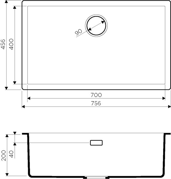 Кухонная мойка Omoikiri Yamakawa 75-U/I