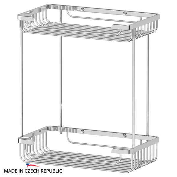 Полка-решетка с крючками 2-х ярусная FBS Ryna RYN 023