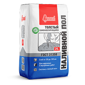 Пол наливной СТАРАТЕЛИ толстый самонивелирующийся