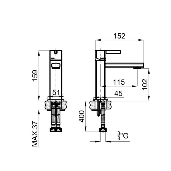Смеситель для раковины Noken NK Concept N199999531
