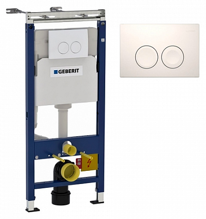 Система инсталляции для унитаза Geberit Duofix Delta Plattenbau с кнопкой смыва