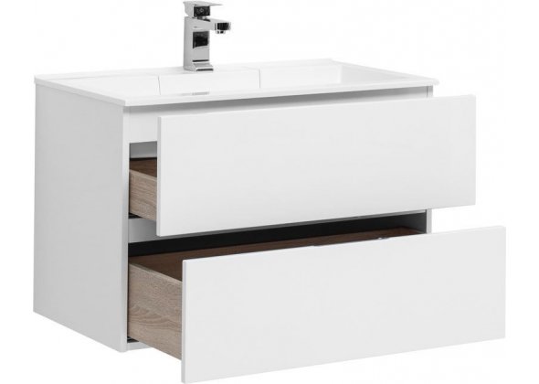 Тумба с раковиной Aquanet "Алвита 80" белая