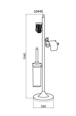 Стойка напольная Boheme BRILLANTE 10445