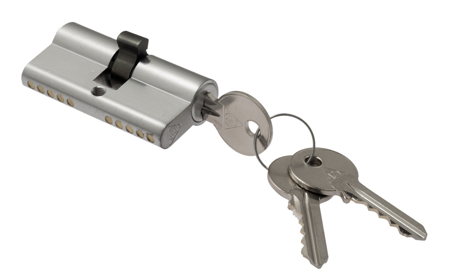 Цилиндровый механизм Venezia 30/10/30 матовый хром ключ-ключ