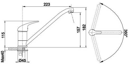 Смеситель для кухни Blanco Daras