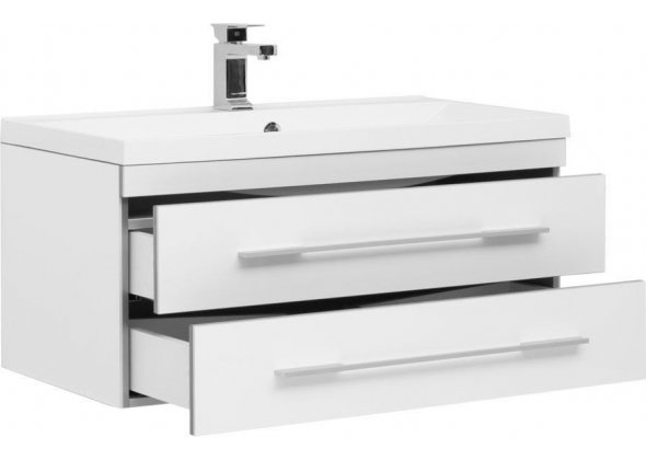 Тумба с раковиной Aquanet "Верона 90" белая