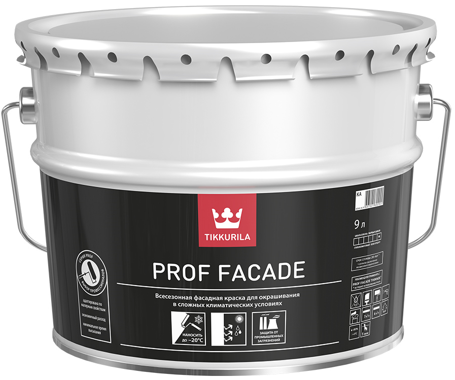 Краска Tikkurila Prof Facade всесезонная фасадная