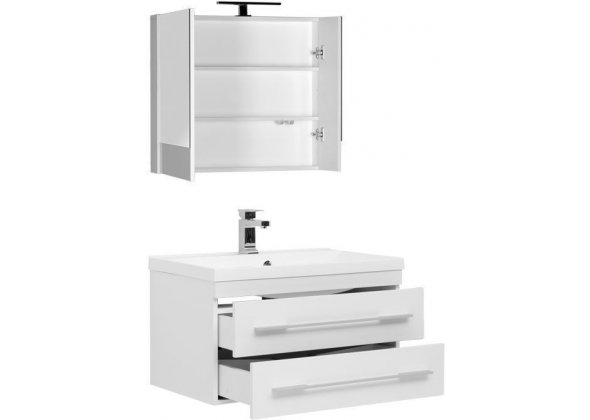 Мебель для ванной Aquanet "Нота 75" белый 