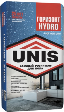 Стяжка (ровнитель для пола) UNIS Горизонт Hydro 