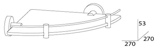 Полка угловая Artwelle Harmonie HAR 039