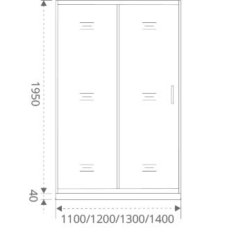 Душевой уголок Good Door Antares WTW-130-W-CH