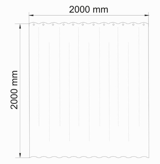 Шторка для ванны WasserKraft Isen SC-40202