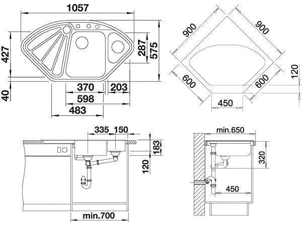 Кухонная мойка Blanco Delta-II